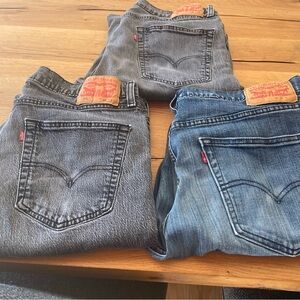 Levi's Men's Jeans - Gray and Blue